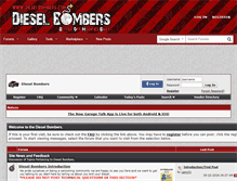 Tablet Screenshot of dieselbombers.com